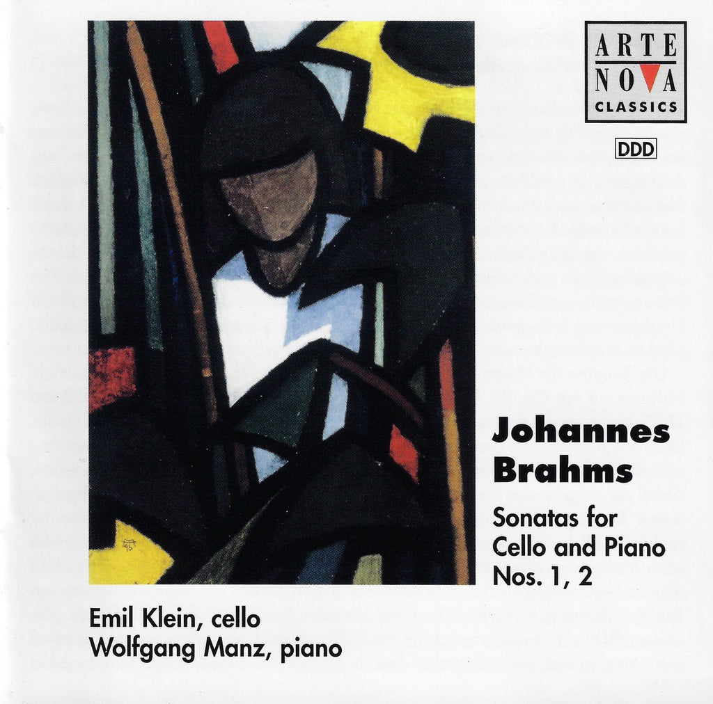 Emil Klein: Brahms Cello Sonatas Nos. 1 & 2 - Arte Nova 74321 34043 2
