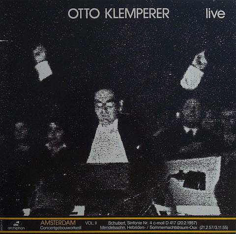 LP - Klemperer/Concertgebouw: Schubert Symphony No. 4 + Mendelssohn - Archiphon ARCH 1.4