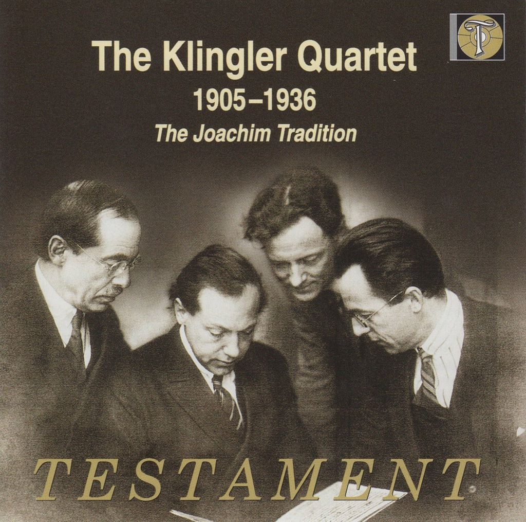 CD - Klingler Quartet: Historic Recordings (Beethoven, Et Al.) - Testament SBT 2136 (2CD Set)