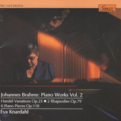 Knardahl: Brahms Handel Variations Op. 24, etc. - Simax PSC 1059