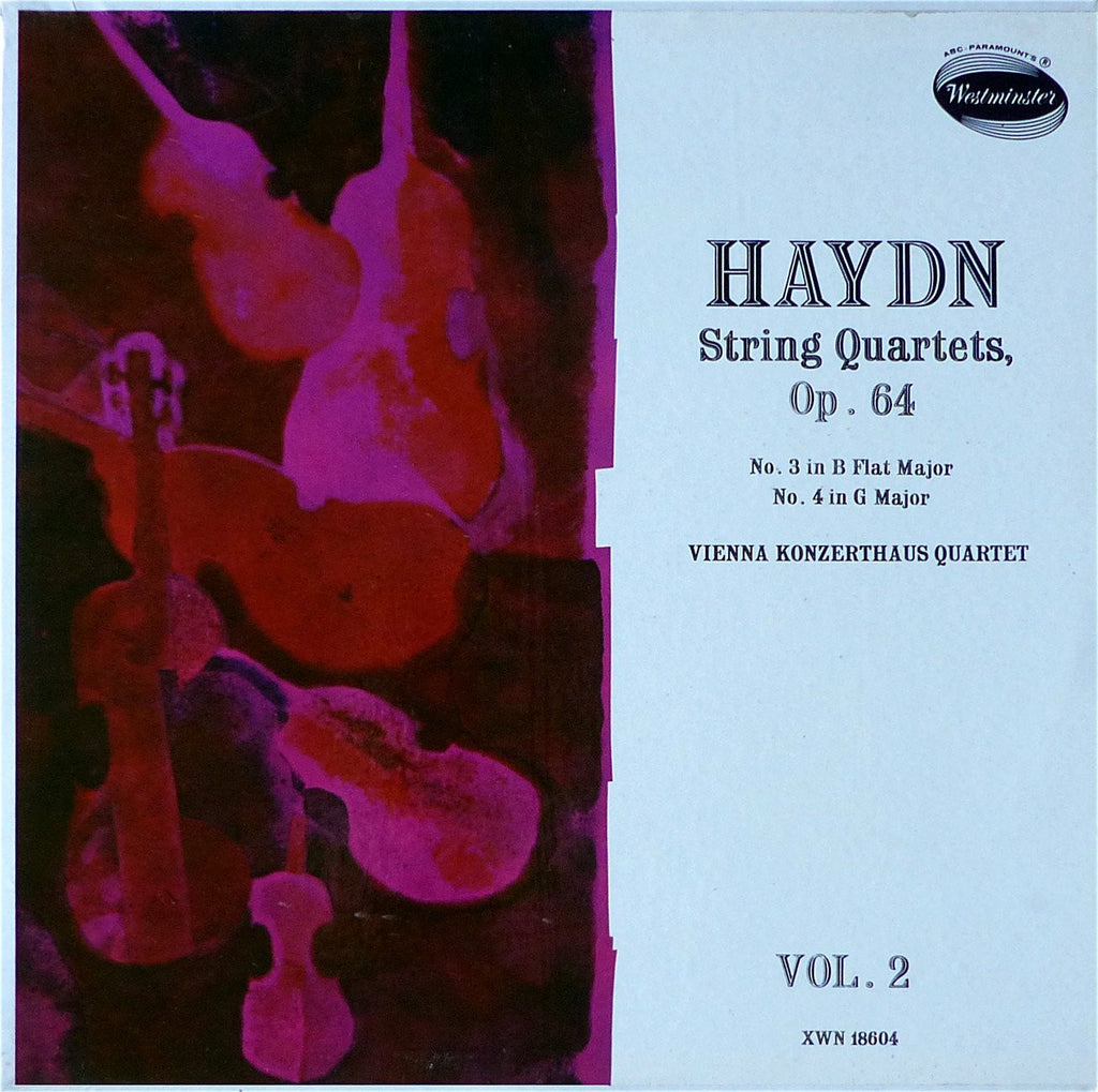 LP - Vienna Konzerthaus Quartet: Haydn SQ Op. 64/3 & 4 - Westminster XWN 18604