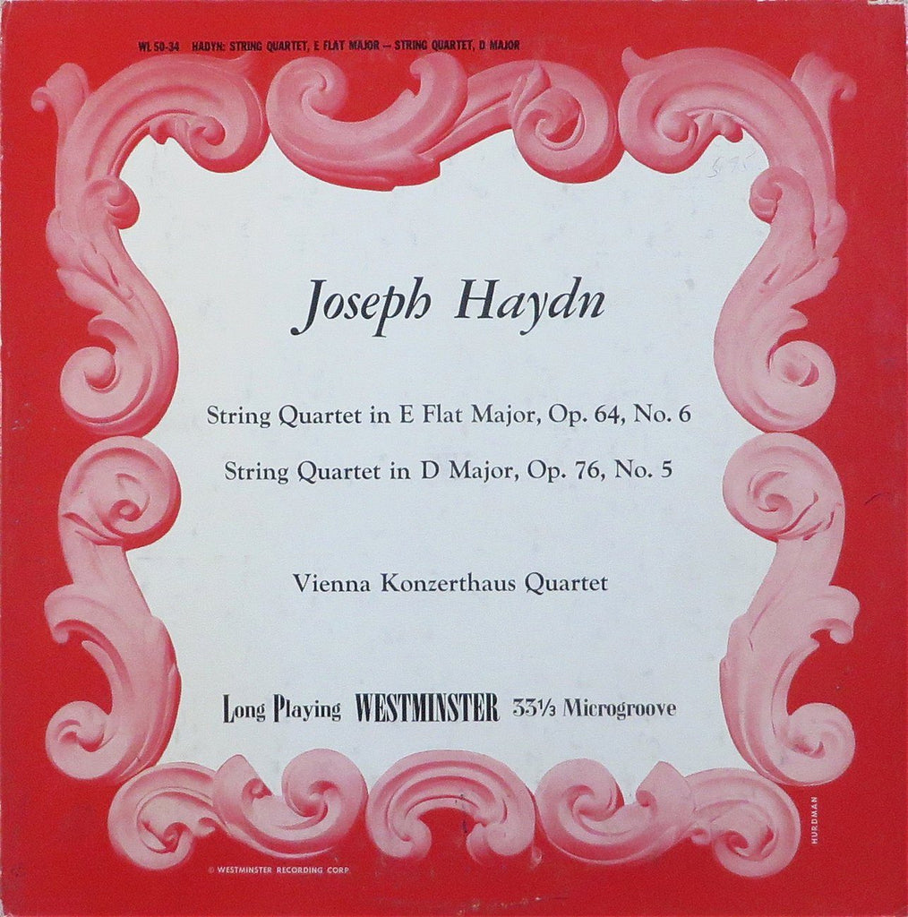 Vienna Konzerthaus Quartet: Haydn SQs Op. 64/6 & Op. 76/5 - Westminster WL 50-34