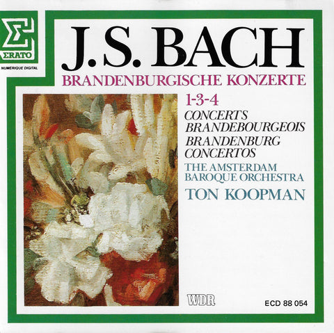 Koopman: Brandenburg Concertos Nos. 1, 3 & 4 - Erato ECD 88 054