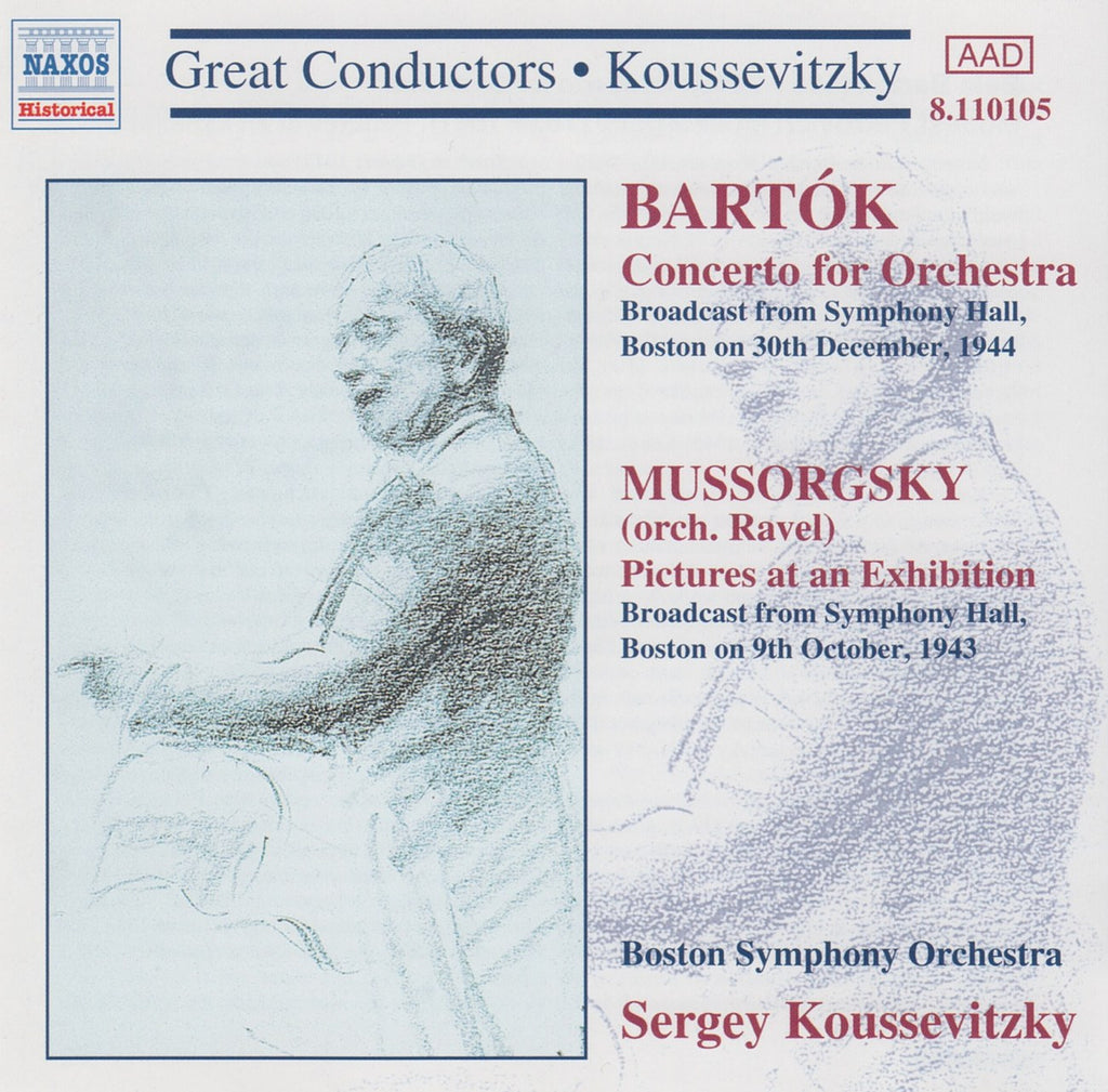 CD - Koussevitzky: Pictures At Exhibition / Bartok Concerto For Orchestra - Naxos 8.110105