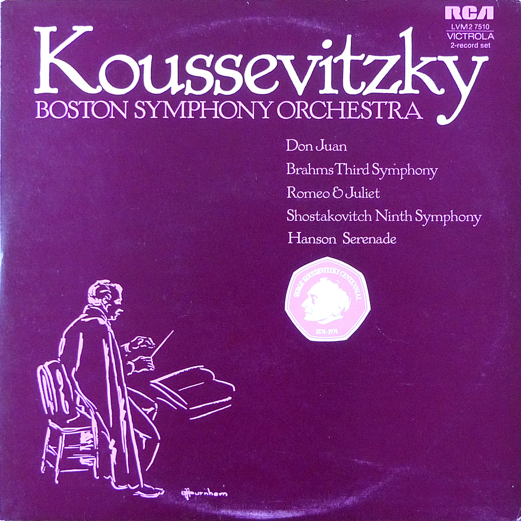 Koussevitzky: Centenary issue (Brahms, etc.) - RCA LVM2 7510 (2LP set)