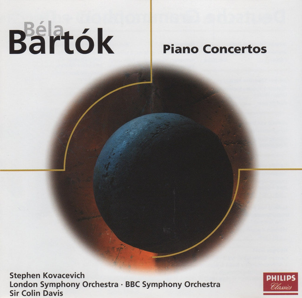 CD - Kovacevich/Davis: Bartok Piano Concertos Nos. 1-3 - Philips 468 188-2