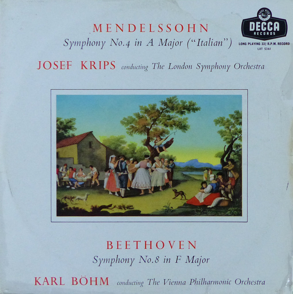 Krips: Italian Sym + Bohm: Beethoven No. 8 - Decca LXT 5361