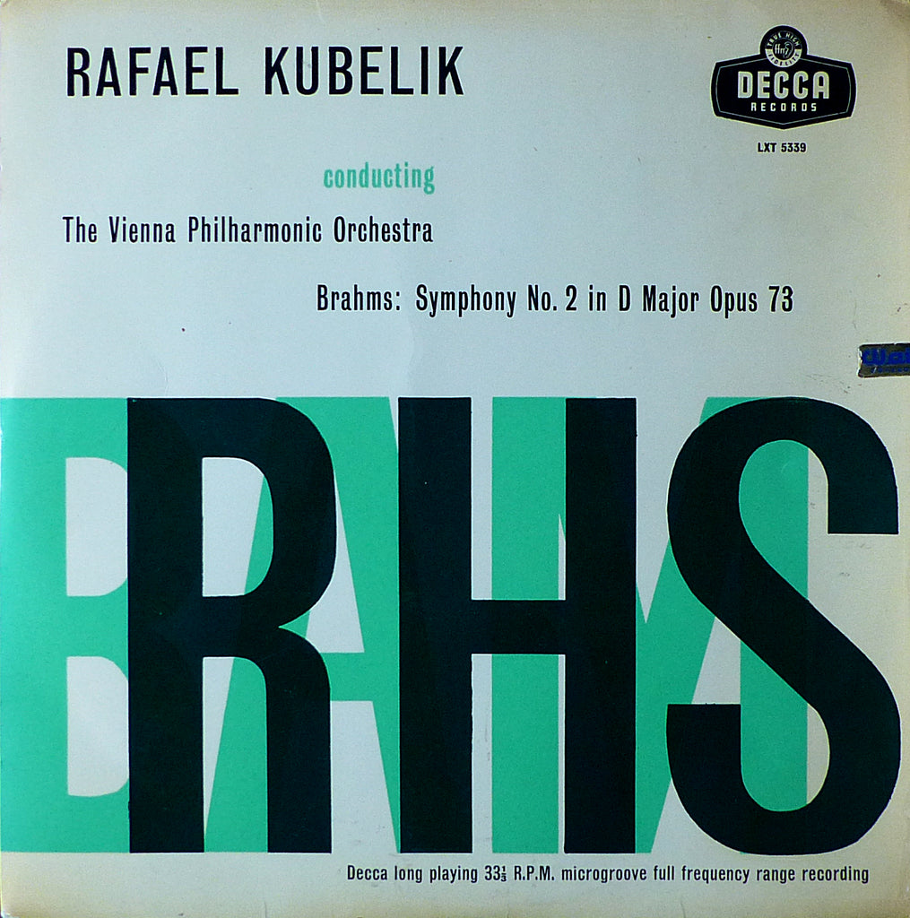 Kubelik/VPO: Brahms Symphony No. 2 - Decca LXT 5339