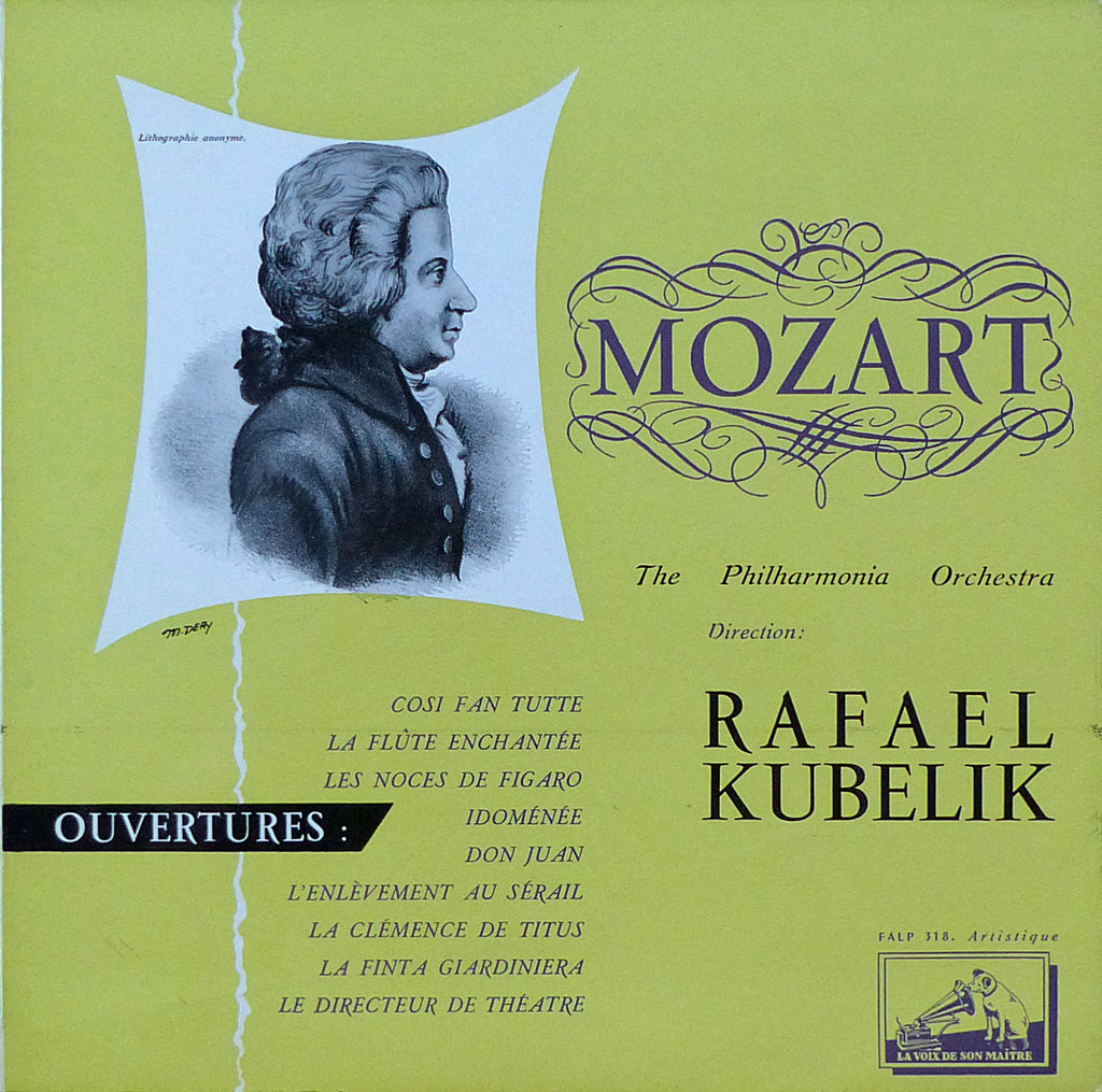 Kubelik/Philh: Mozart 9 Overtures - La Voix de son Maitre FALP 318