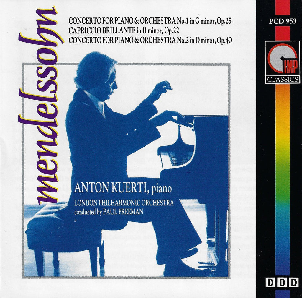 Kuerti: Mendelssohn Piano Concertos 1 & 2, etc. - IMP Classics PCD 953