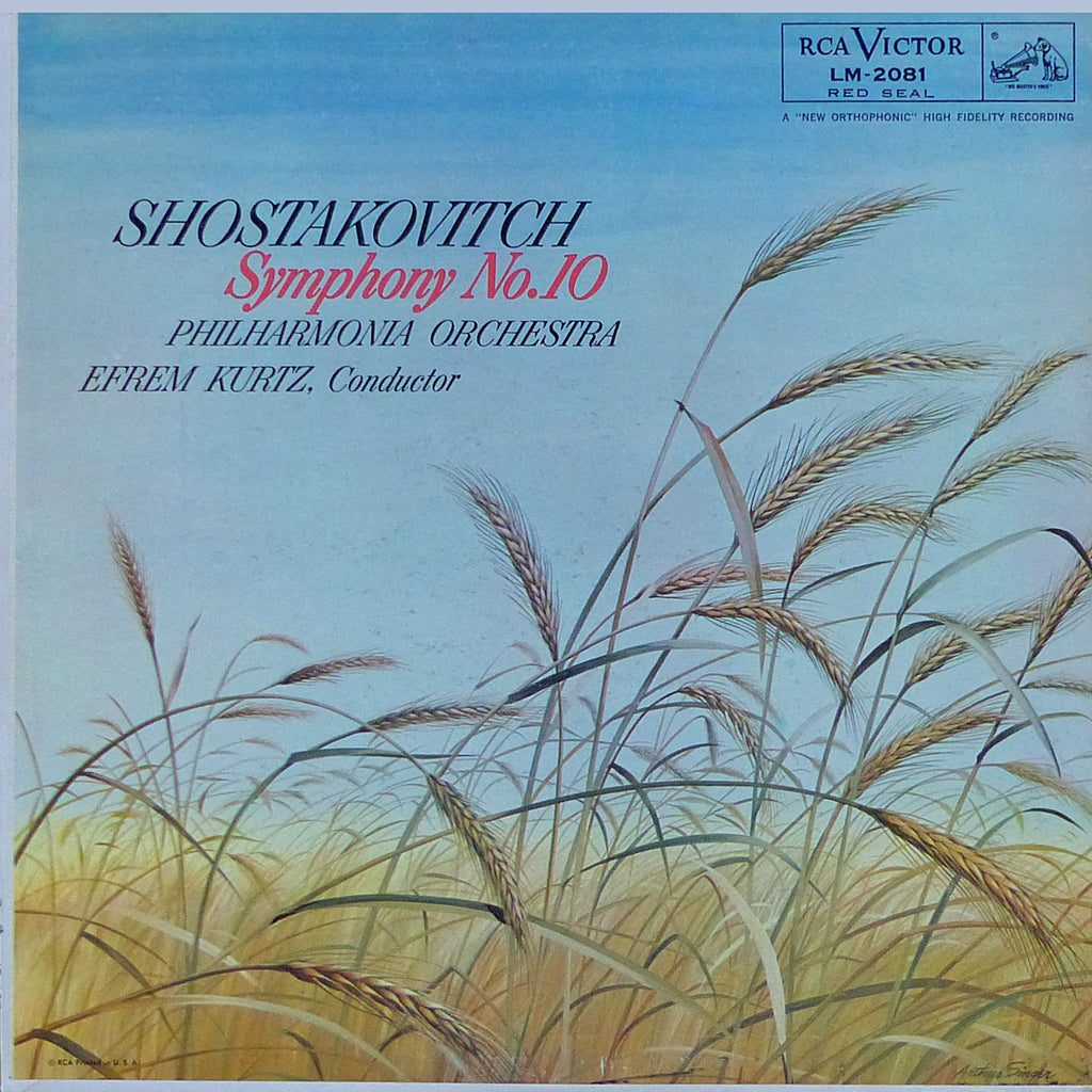 Kurtz/Philharmonia: Shostakovich Symphony No. 10 - RCA LM-2081