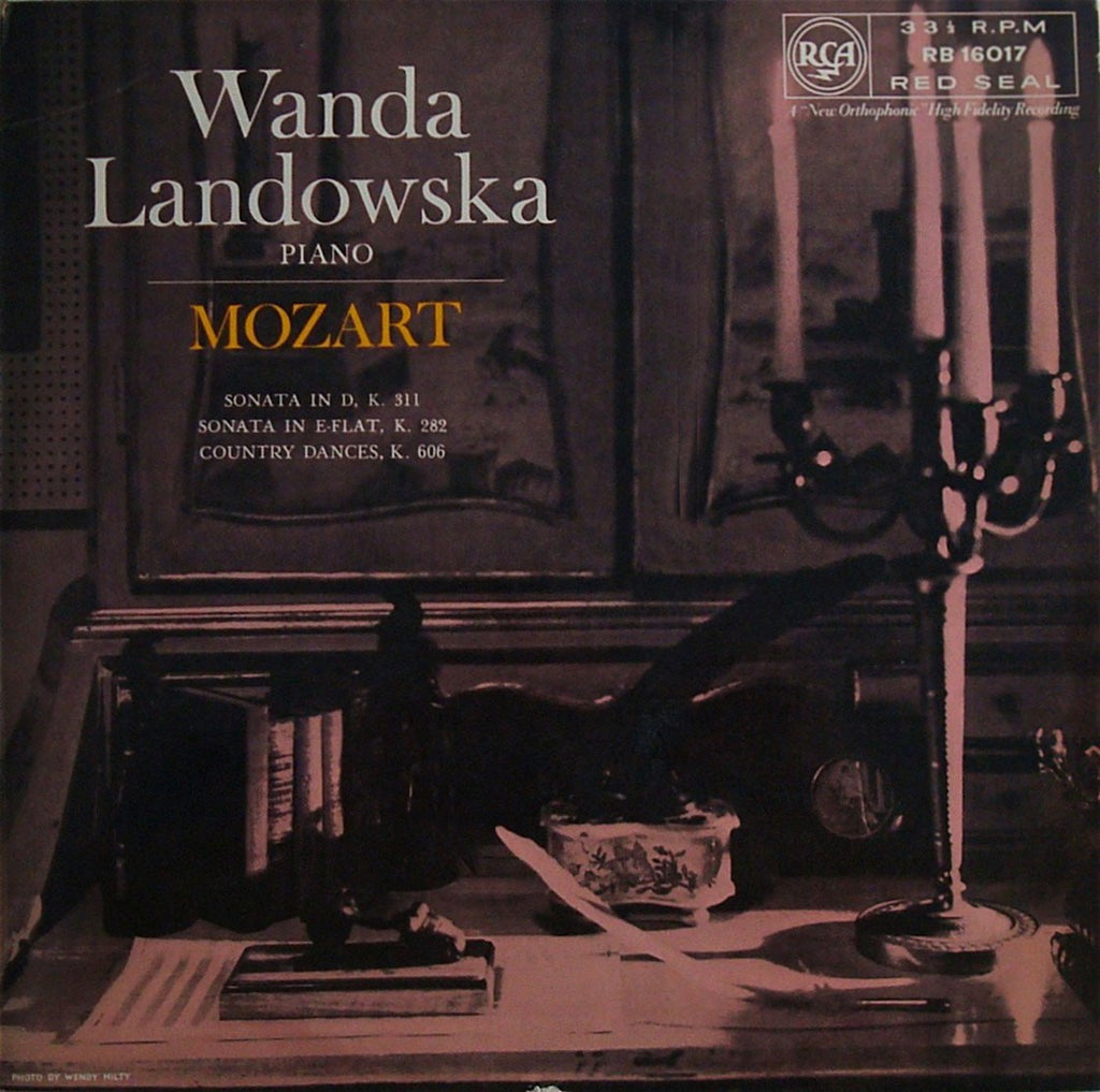 LP - Landowska: Mozart Piano Sonatas K. 282 & K. 311, Etc. - RCA RB 16017