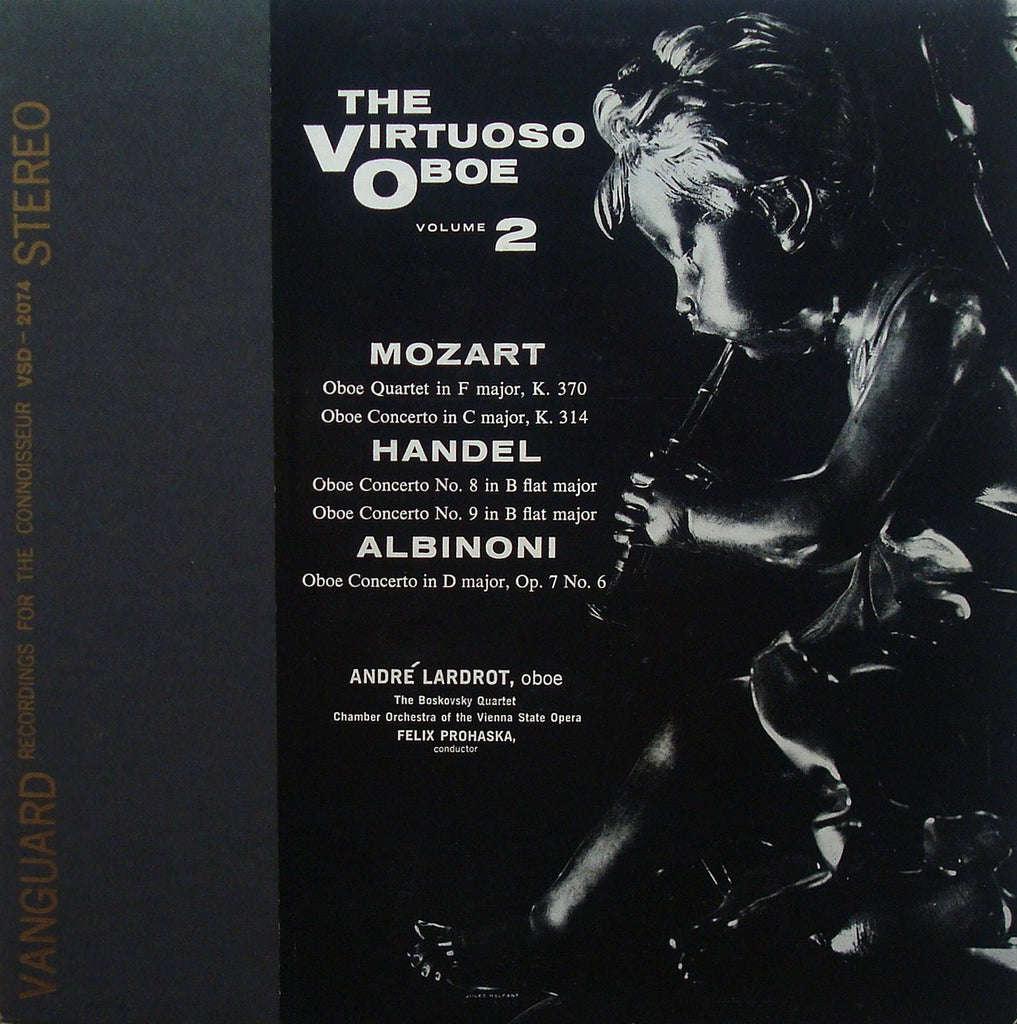 LP - Andre Lardrot: Mozart & Handel Oboe Concertos, Etc. - Vanguard VSD-2074