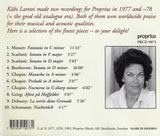Laretei: "Nightfall" (Mozart, Chopin, Grieg, et al.) - Proprius PRCD 9073