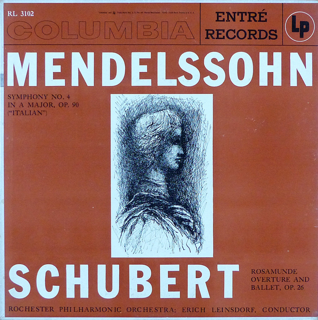 Leinsdorf: Italian Symphony + Rosamunde - Columbia RL 3102