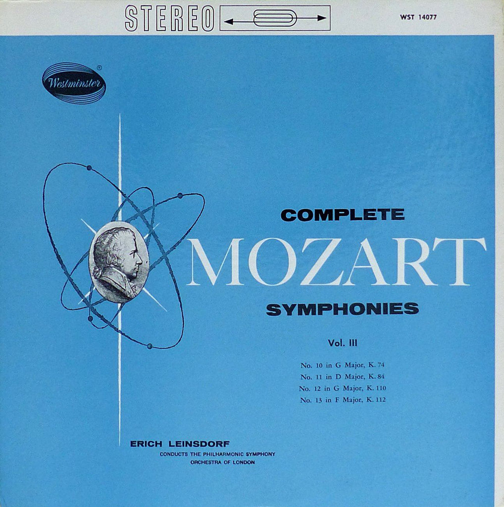 Leinsdorf: Mozart Symphonies Vol. III - Westminster WST 14077
