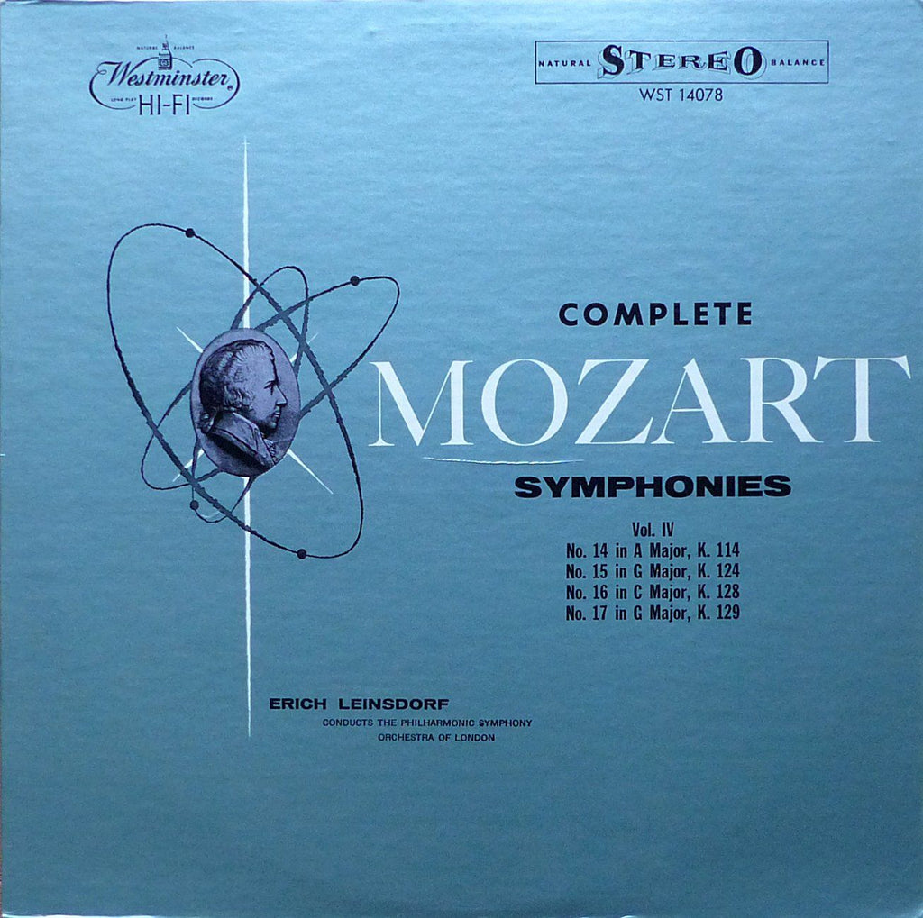 Leinsdorf: Mozart Symphonies Vol. IV - Westminster WST 14078