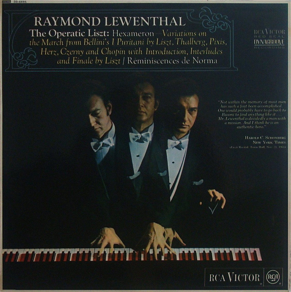 LP - Lewenthal: Liszt Hexameron + Reminiscences De Norma - RCA SB-6695