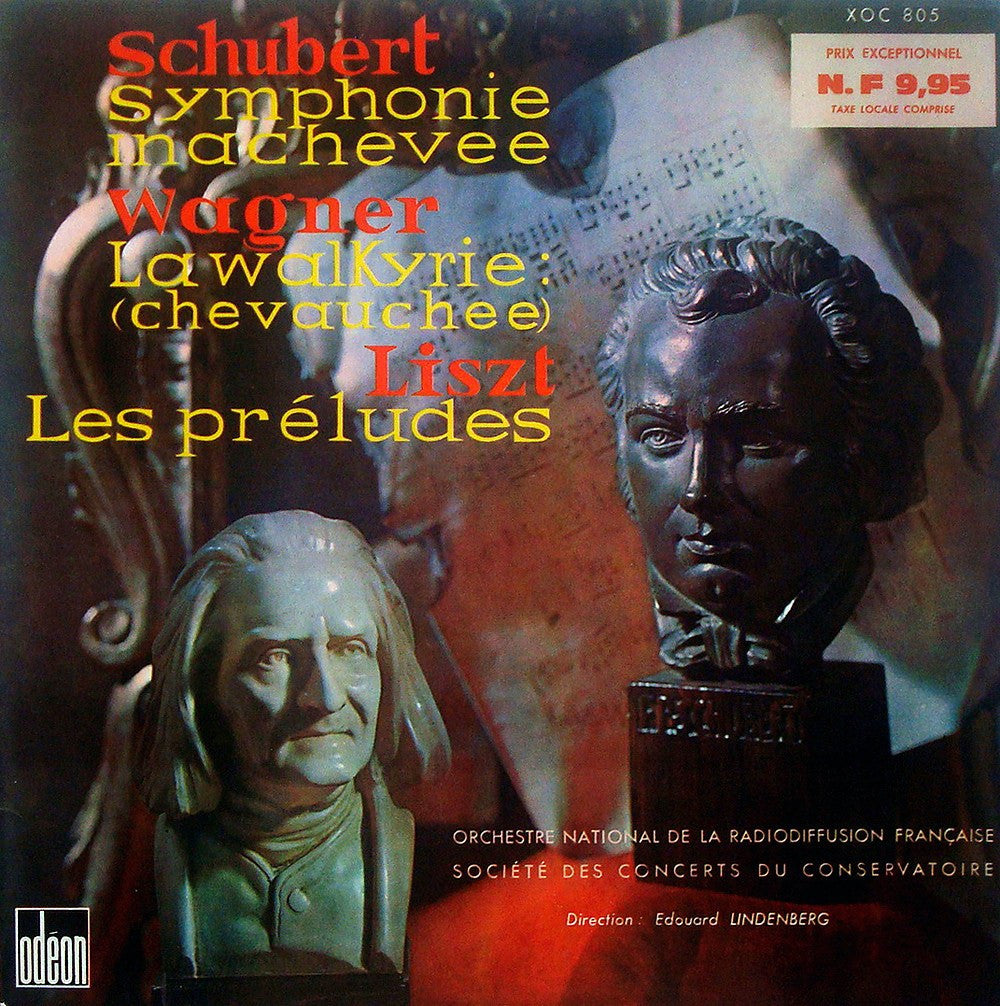 LP - Lindenberg: Schubert "Unfinished" Symphony + Liszt Les Preludes & Wagner - Odeon XOC 805