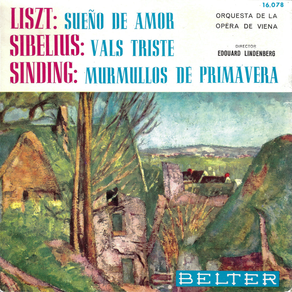 Lindenberg: Liszt, Sibelius & Sinding - Belter 16.078 (7" EP)
