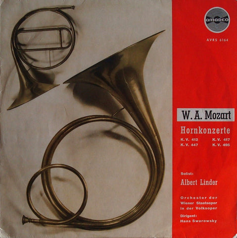 LP - Linder/Swarowsky: Mozart 4 Horn Concertos - Amadeo AVRS 6164 - Superb!