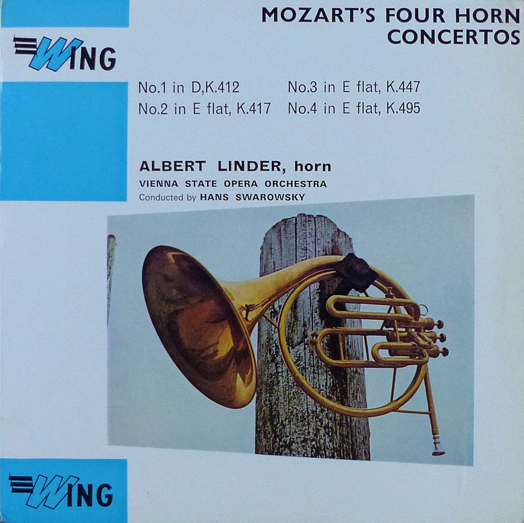 Linder: Mozart 4 Horn Concerti - Mercury Wing WL1062
