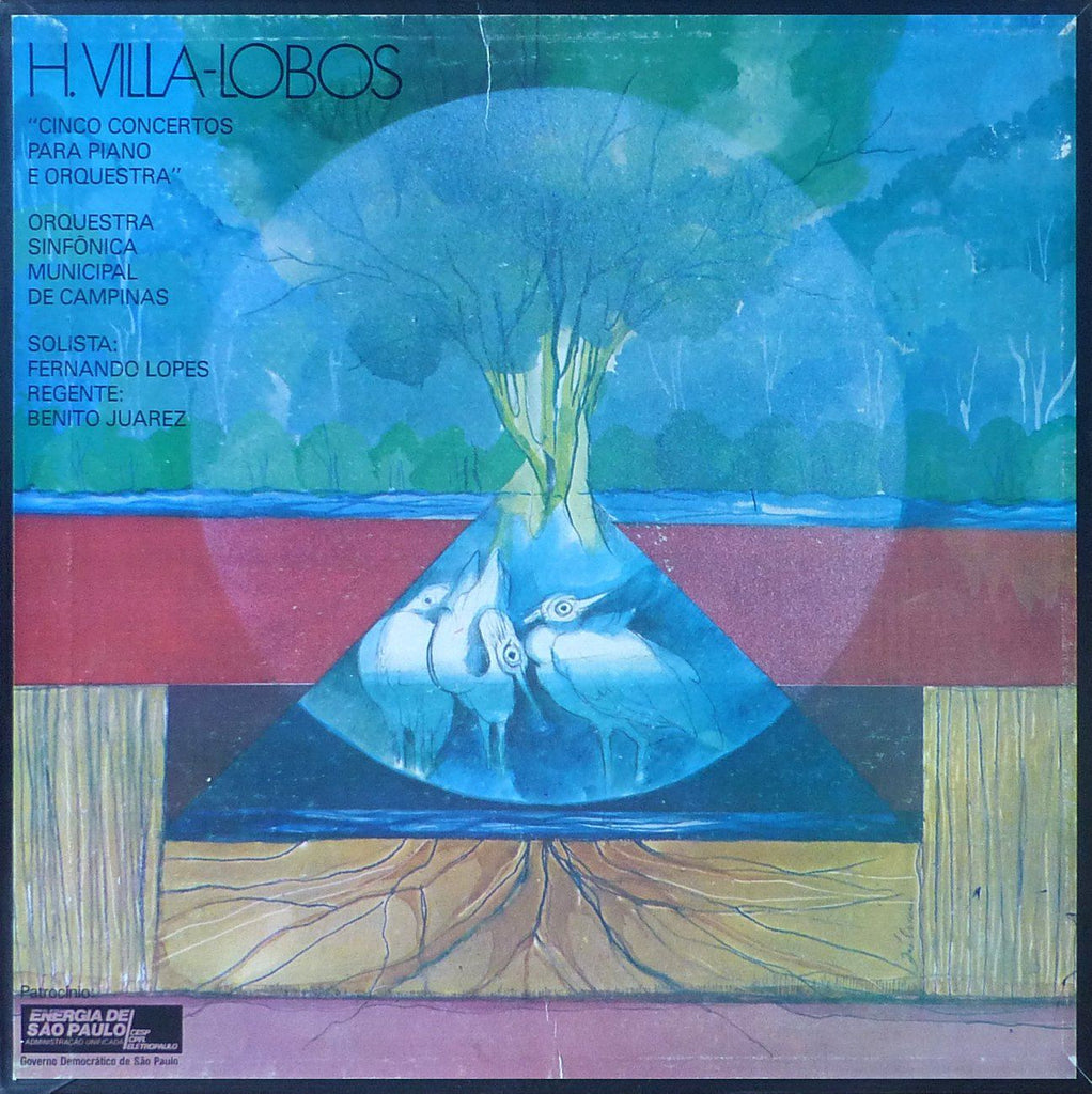 Lopes: Villa-Lobos 5 Piano Concertos - Energia de Sao Paulo LVPL 01-04/25 (4LP box set)