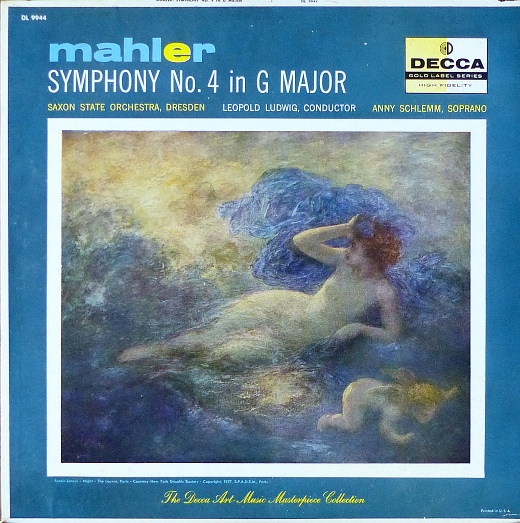 Ludwig: Mahler Symphony No. 4 (Schlemm) - Decca DL 9944