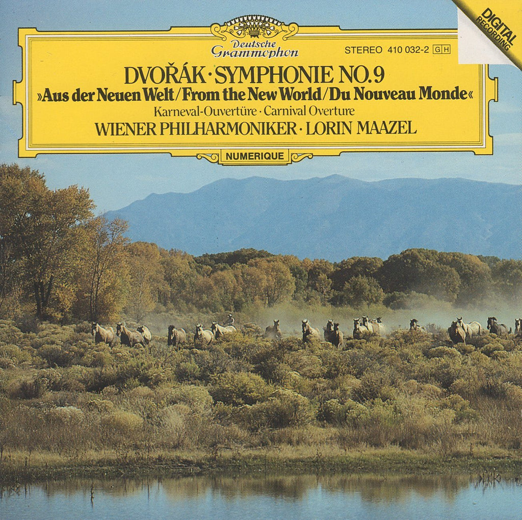 Maazel/VPO: Dvorak New World Symphony + Carnival Ov - DG 410 032-2