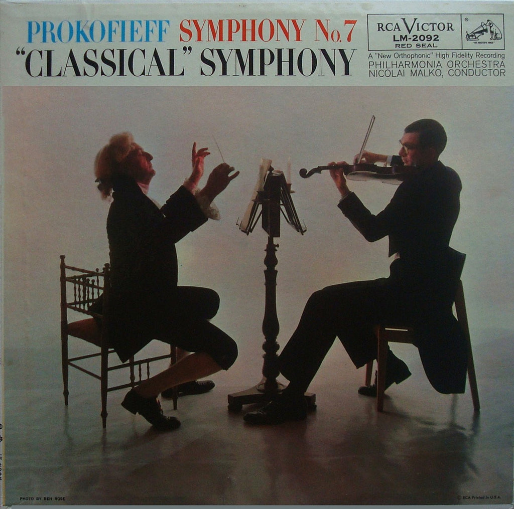 LP - Malko: Prokofiev Symphonies No. 1 "Classical" & No. 7 - RCA LM-2092 (1S/1S)
