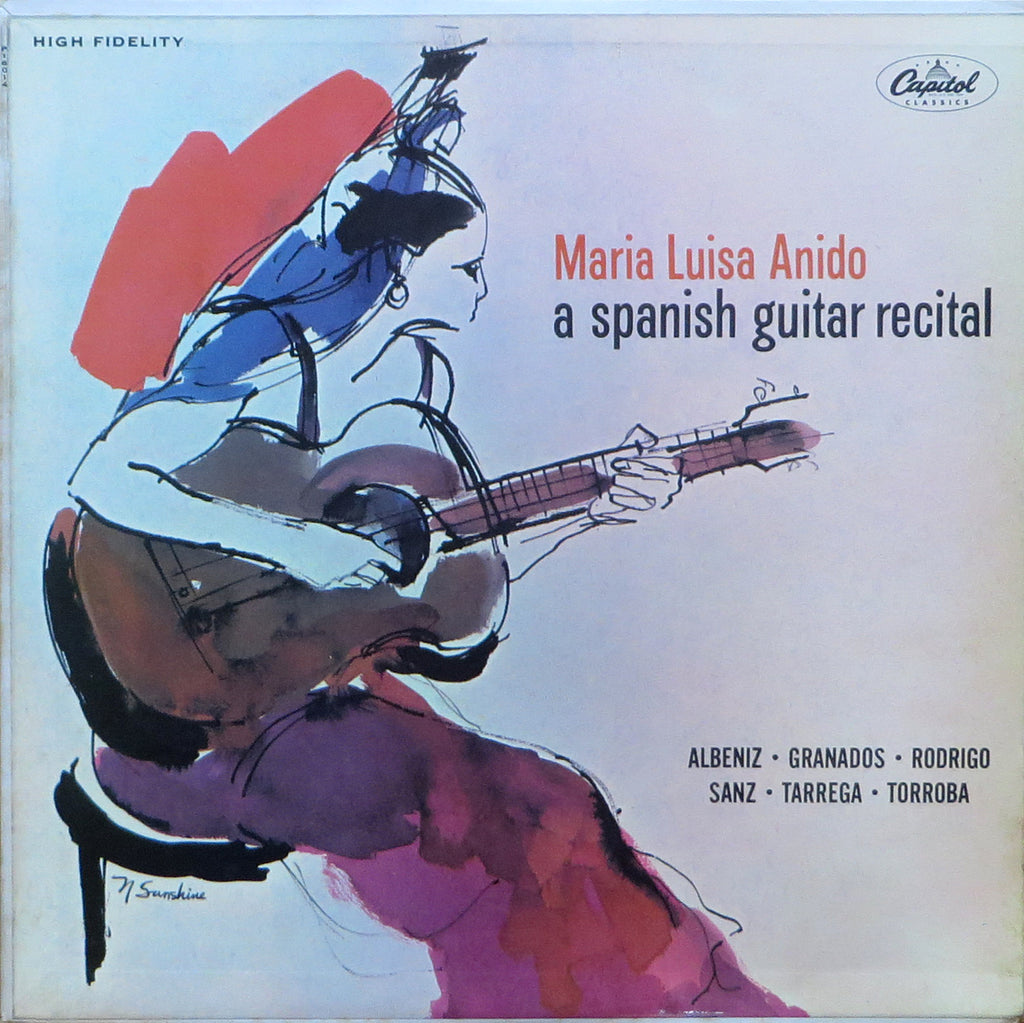Maria Luisa Anido: Spanish Guitar Recital - Capitol P 18014