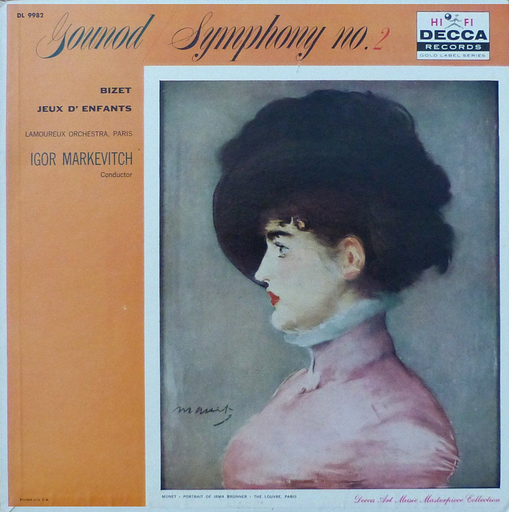 Markevitch: Gounod Sym No. 2 + Bizet Jeux d'Enfants - Decca DL 9982