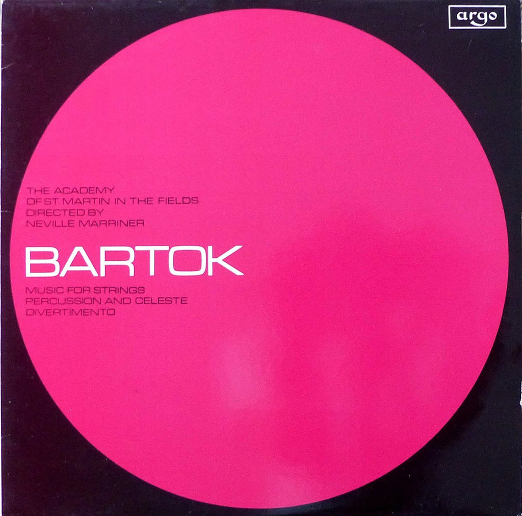 Marriner: Bartok Divertimento + Music for SPC - Argo ZRG 657
