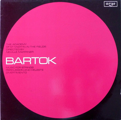 Marriner: Bartok Divertimento + Music for SPC - Argo ZRG 657