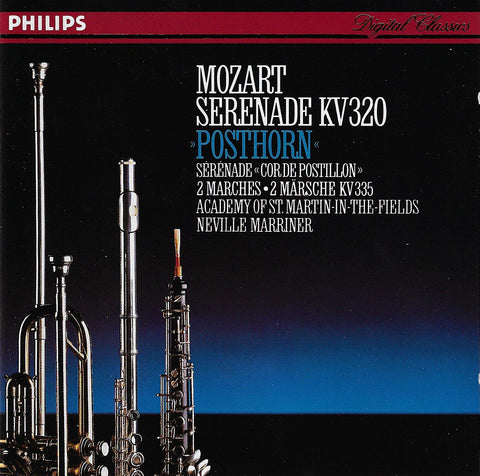 Marriner: Mozart Serenade K. 320 (Posthorn), etc. - Philips 412 725-2