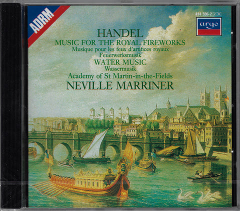 Marriner: Water Music & Music for Royal Fireworks - Argo 414 596-2 (sealed)