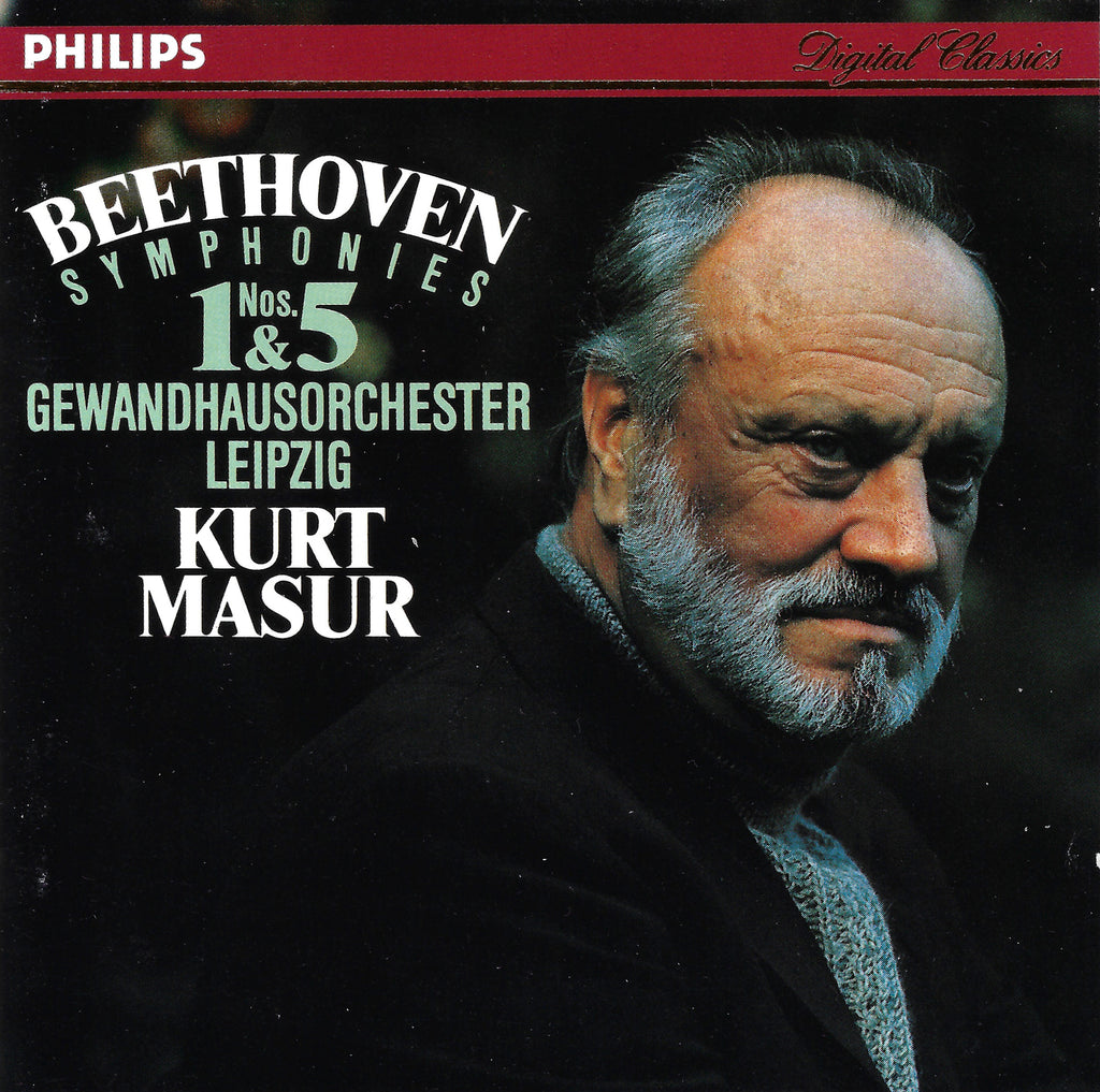 Masur: Beethoven Symphonies Nos. 1 & 5 - Philips 426 782-2
