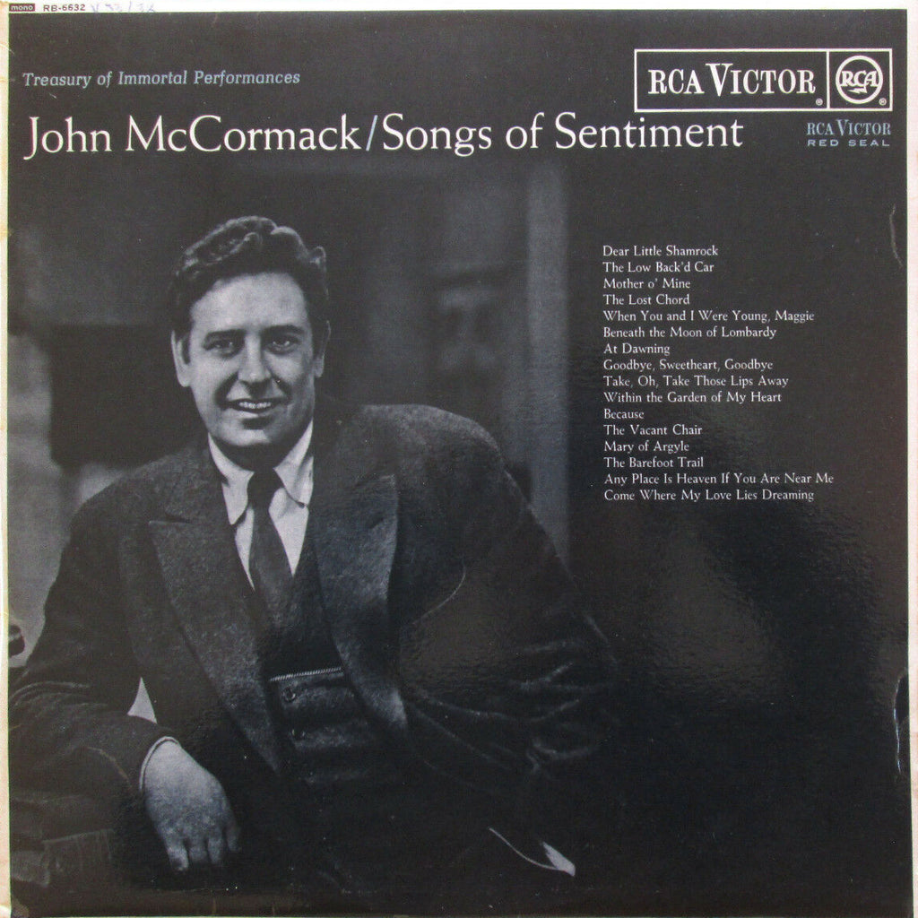 McCormack: Songs of Sentiment (16 selections) - RB-6632