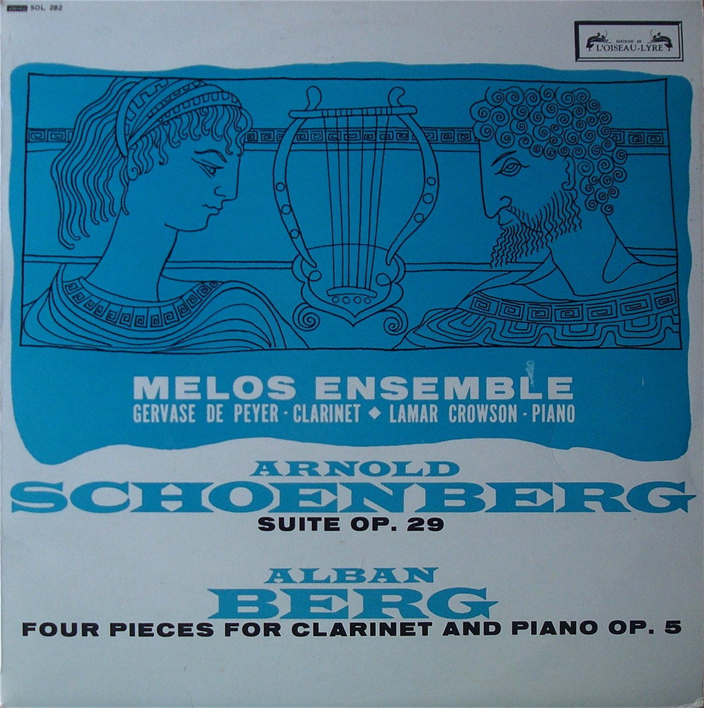 LP - Melos Ensemble: Schoenberg Suite Op. 29 + Berg - L'Oiseau-Lyre SOL 282