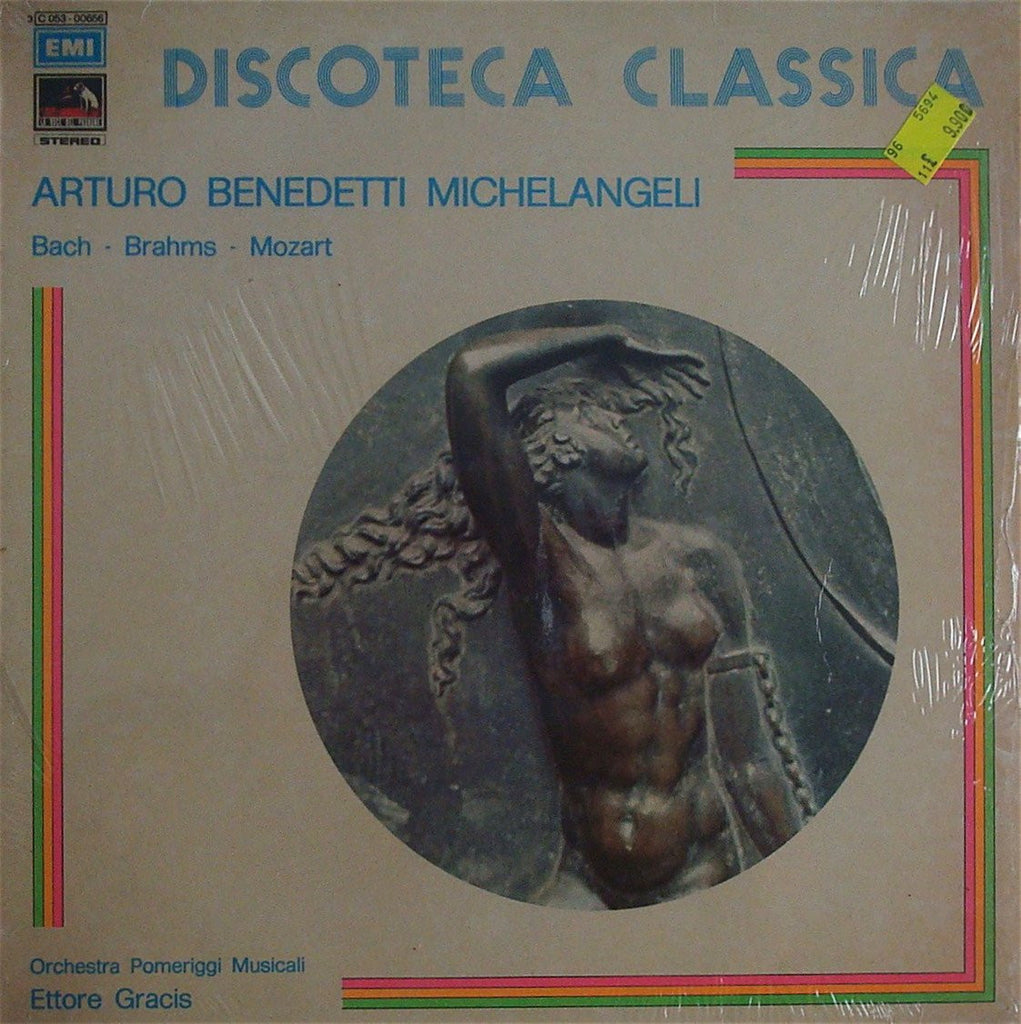 LP - Michelangeli: Brahms Paganini Variations + Mozart, Etc. - EMI Italy 3 C053-00656