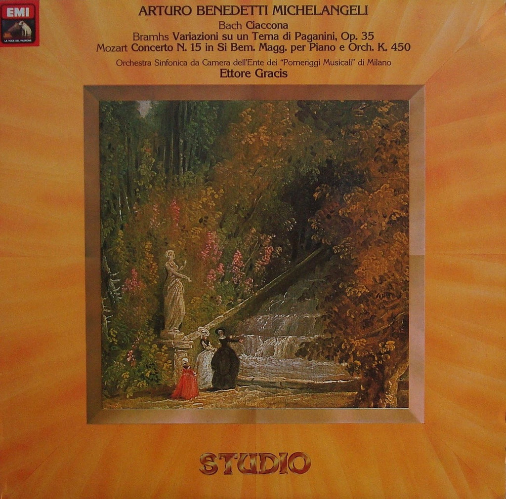 LP - Michelangeli: Bach/Busoni Chaconne, Brahms Paganini Variations, Etc. - EMI 3C 053-00656