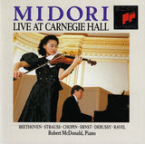 Midori: Live at Carnegie Hall - Sony SK 46742 (autographed by Midori)