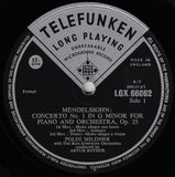Mildner: Mendelssohn Concerto No. 1 + Strauss Burleske - Telefunken LGX 66062