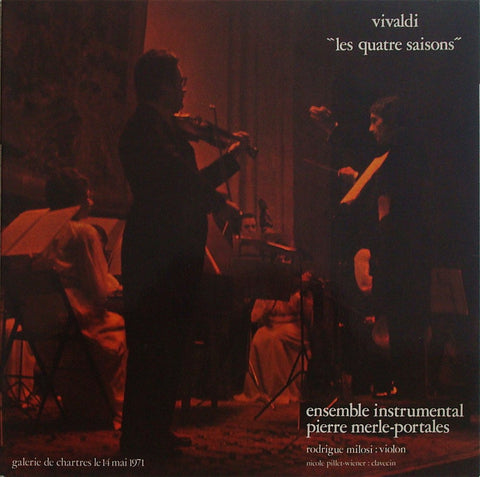 LP - Rodrigue Milosi: Vivaldi 4 Seasons "live" - BICROP PM-P 1