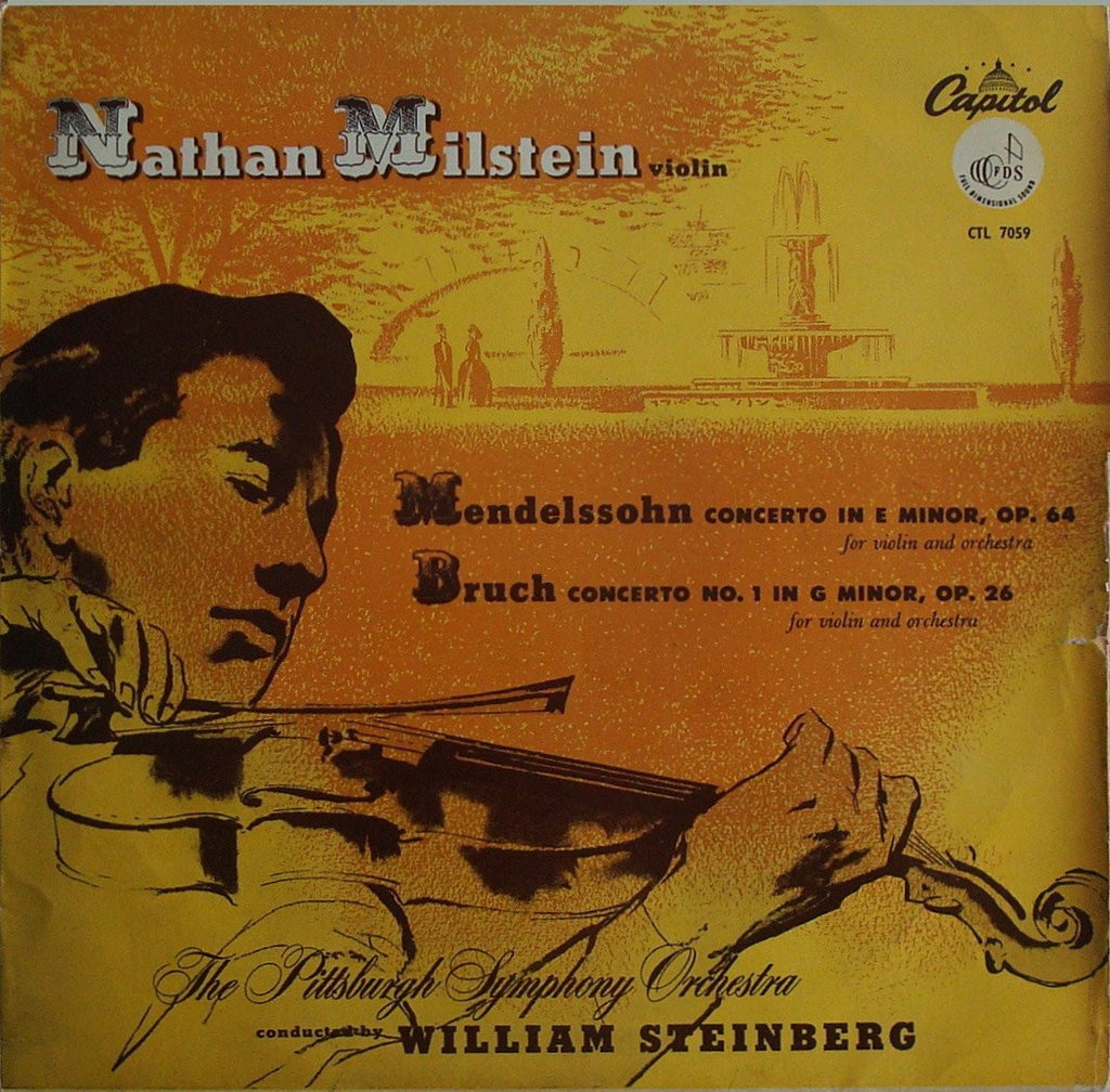 LP - Milstein/Steinberg: Mendelssohn Op. 64 & Bruch Op. 26 - Capitol CTL 7059