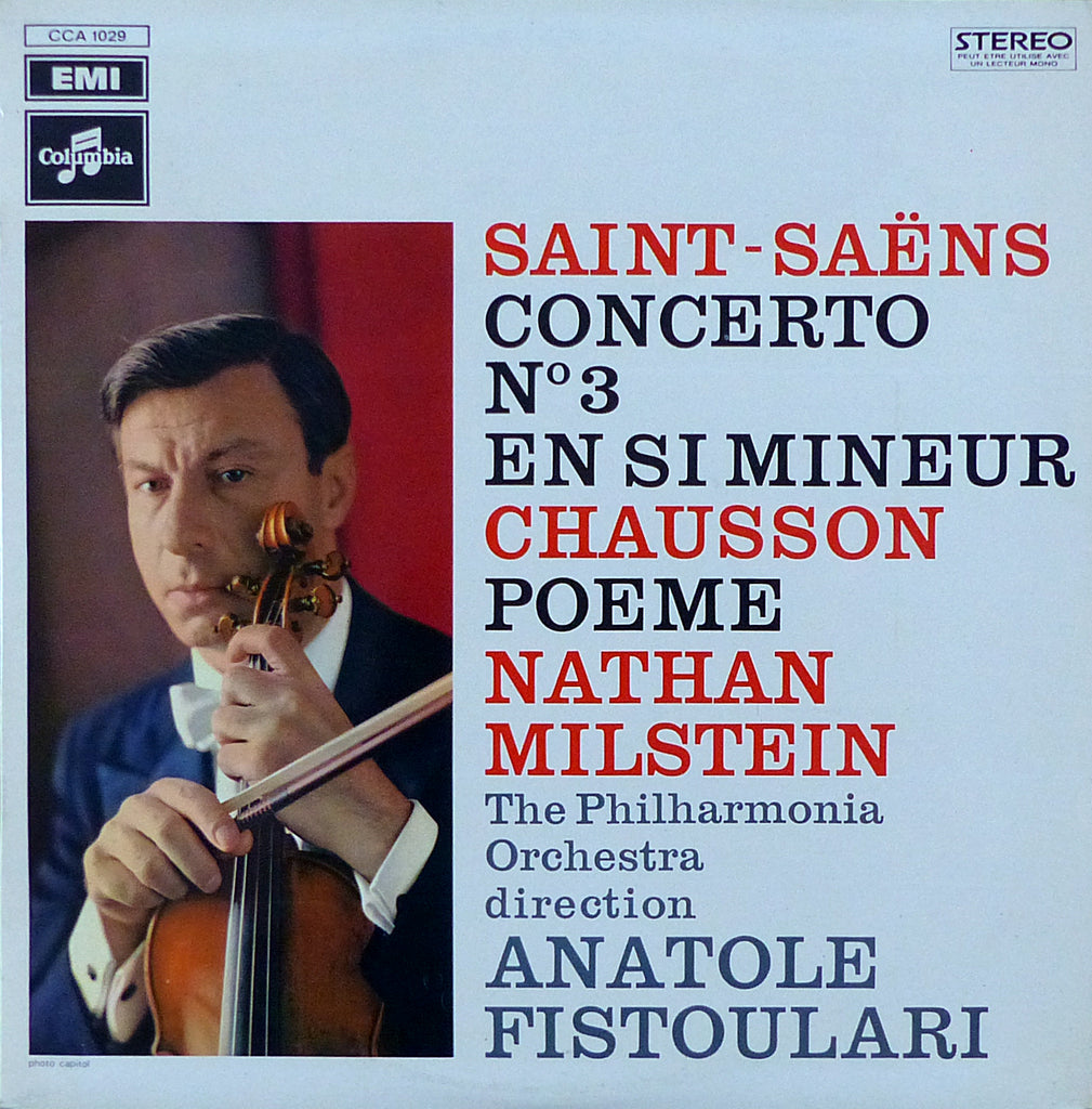 Milstein: Saint-Saëns Concerto No. 3 + Chausson - EMI CCA 1029