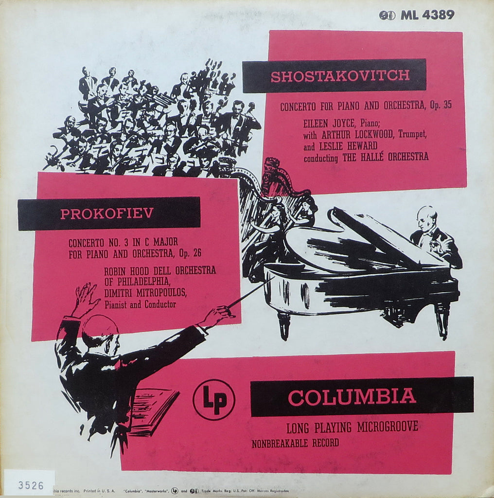 Joyce: Shostakovich Piano Concerto No. 1, etc. - Columbia ML 4389