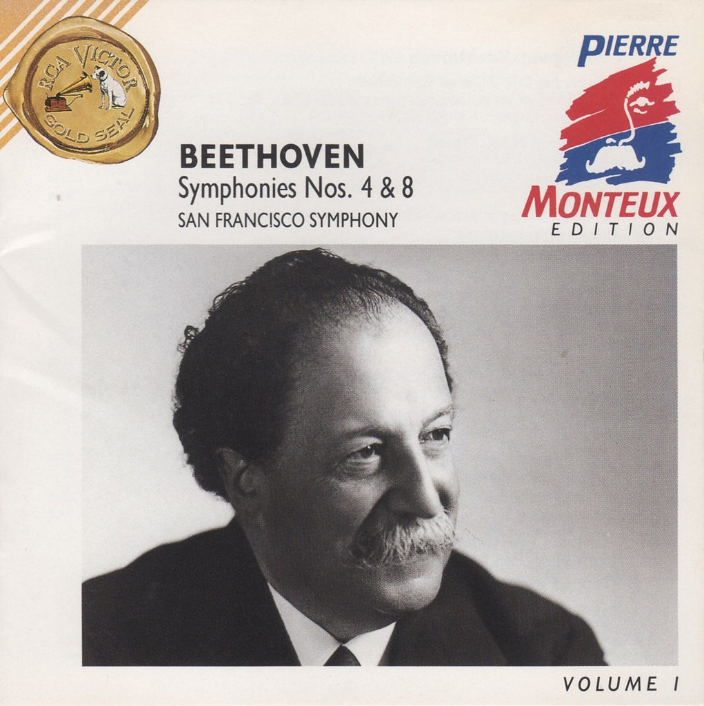 CD - Monteux/SFSO: Beethoven Symphonies Nos. 4 & 8 - RCA 09026 61892-2