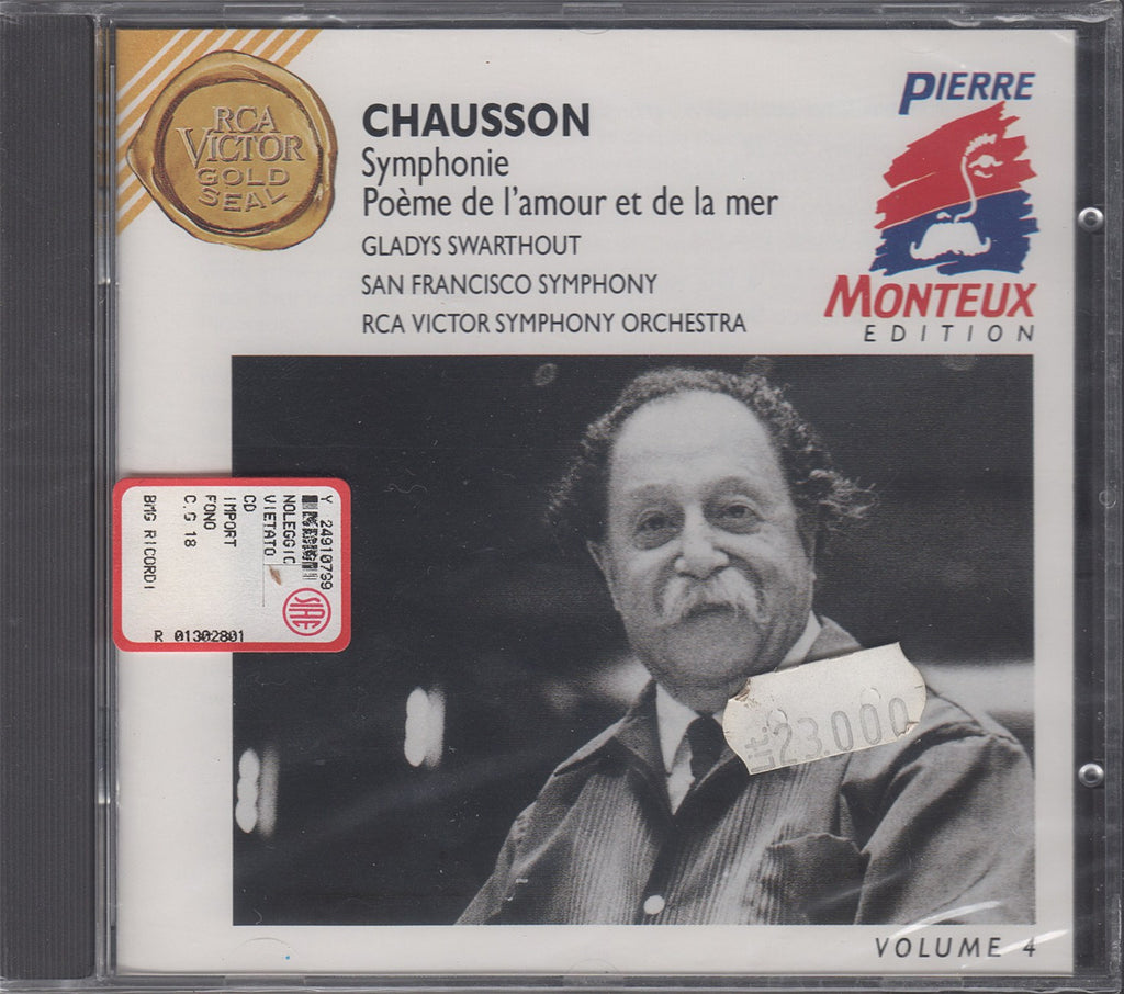 CD - Monteux: Chausson Symphony, Etc. - RCA 09026 61899 2 (sealed)