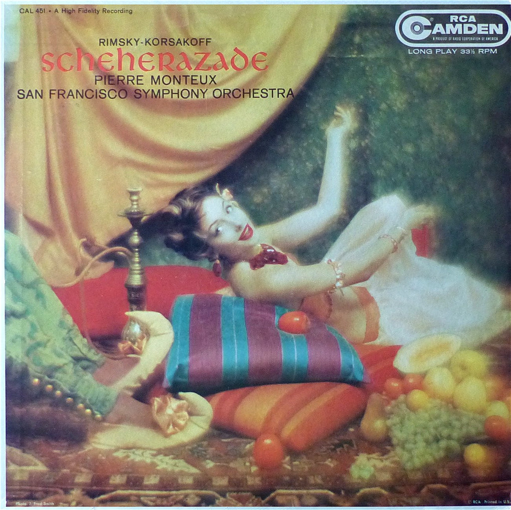 LP - Monteux/SFSO: Scheherazade Op. 35 - RCA Camden CAL-451